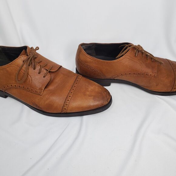 Cole Haan C23791 Men's Size 12W Jefferson Grand Cap Brown Shoes - Picture 2 of 11